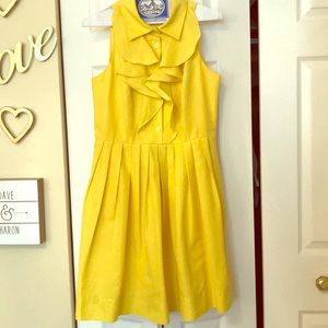 Amazing Shoshanna lemon yellow dress.